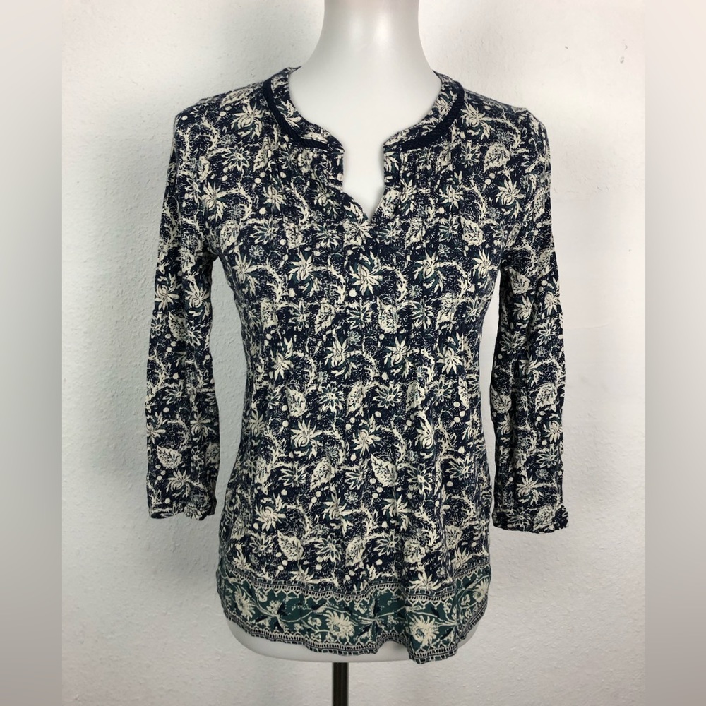Lucky brand Blue boho pattern size small pre owned
